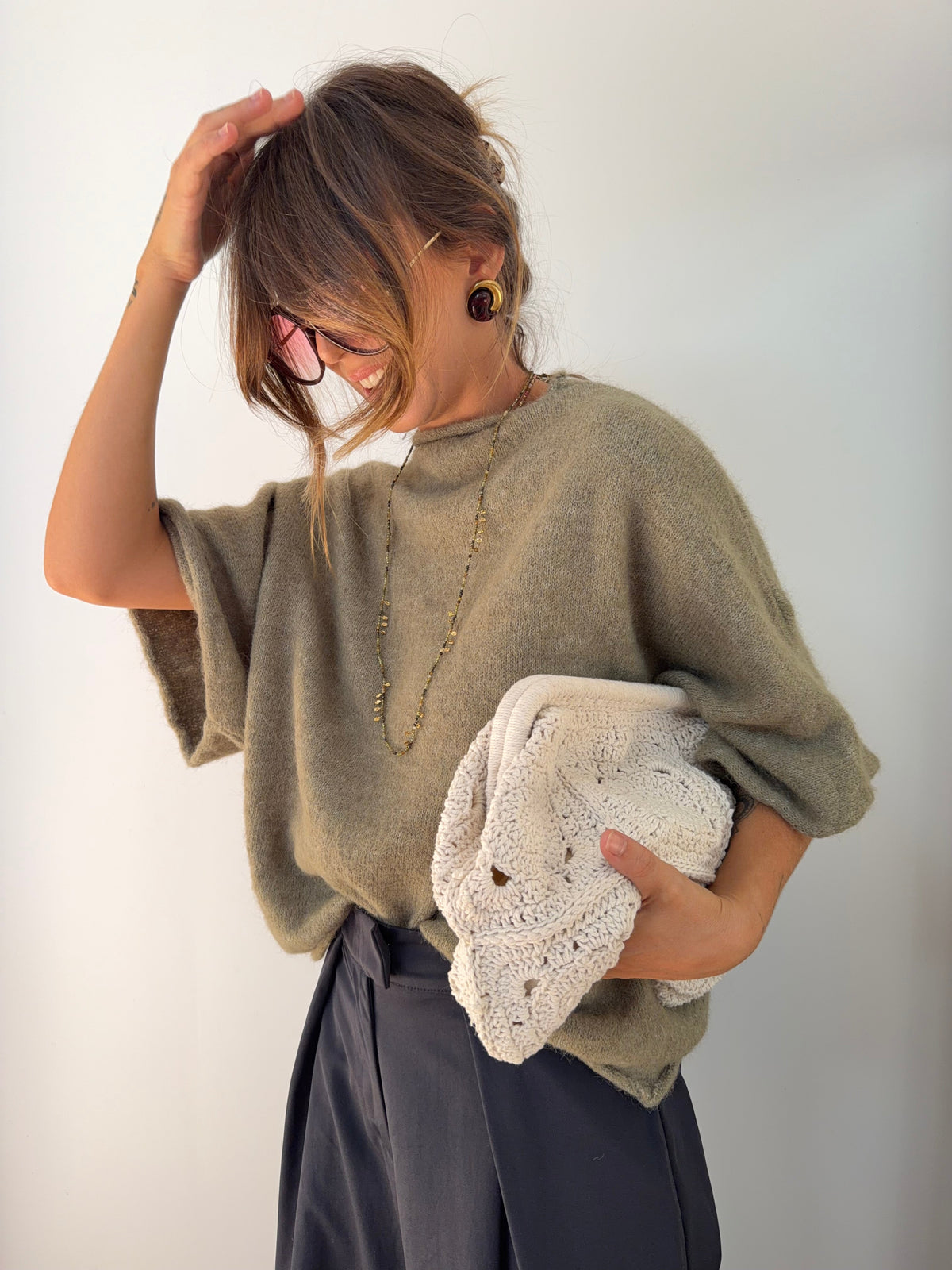 Pull Paris - kaki