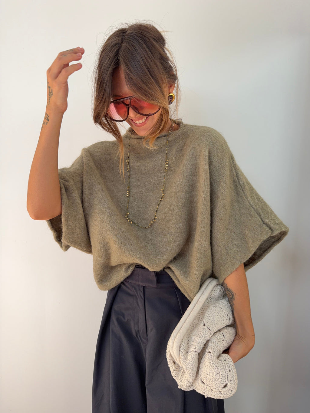 Pull Paris - kaki